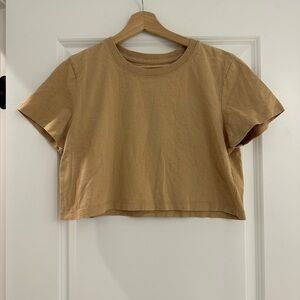 Urban Outfitters Tan Cropped Top